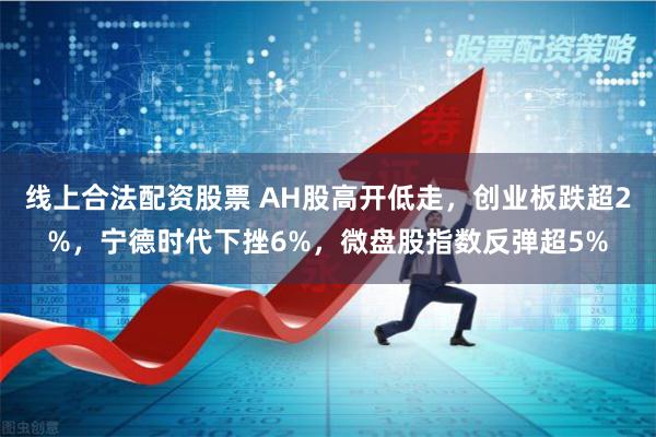 线上合法配资股票 AH股高开低走，创业板跌超2%，宁德时代下挫6%，微盘股指数反弹超5%