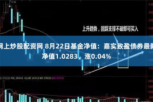 网上炒股配资网 8月22日基金净值：嘉实致盈债券最新净值1.0283，涨0.04%