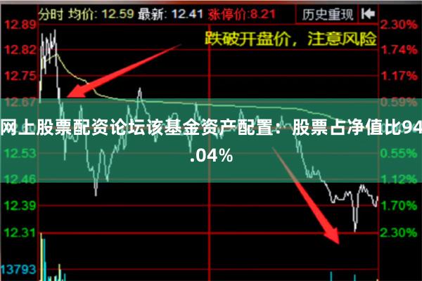 网上股票配资论坛该基金资产配置：股票占净值比94.04%