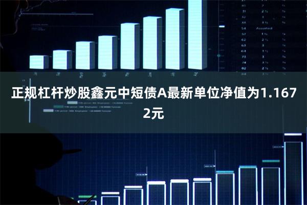 正规杠杆炒股鑫元中短债A最新单位净值为1.1672元