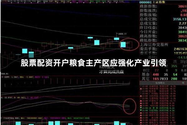 股票配资开户粮食主产区应强化产业引领